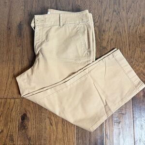 LOFT Monroe Petite Straight Khaki Chinos